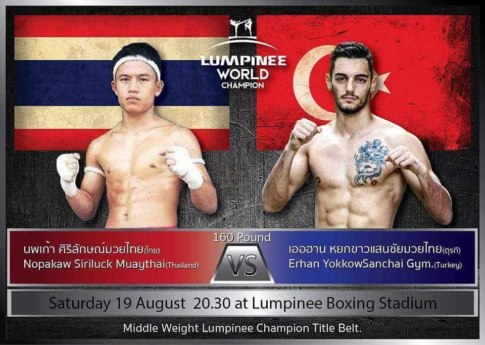 Erhan YOKKAOSaenchaigym fighting for the Lumpinee title 160lbs!-YOKKAO
