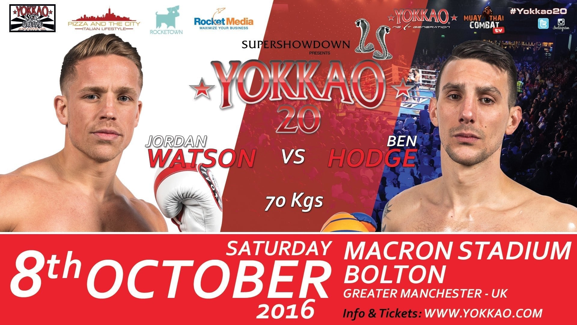 Jordan Watson to fight Ben Hodge at YOKKAO 20!-YOKKAO