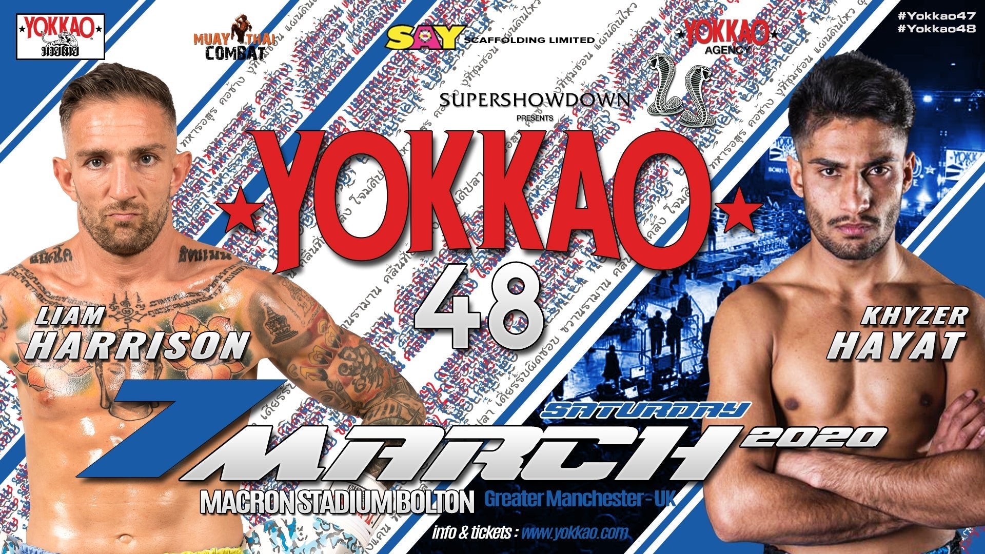 Khyzer “The Destroyer” To Face Liam Harrison at YOKKAO 48-YOKKAO
