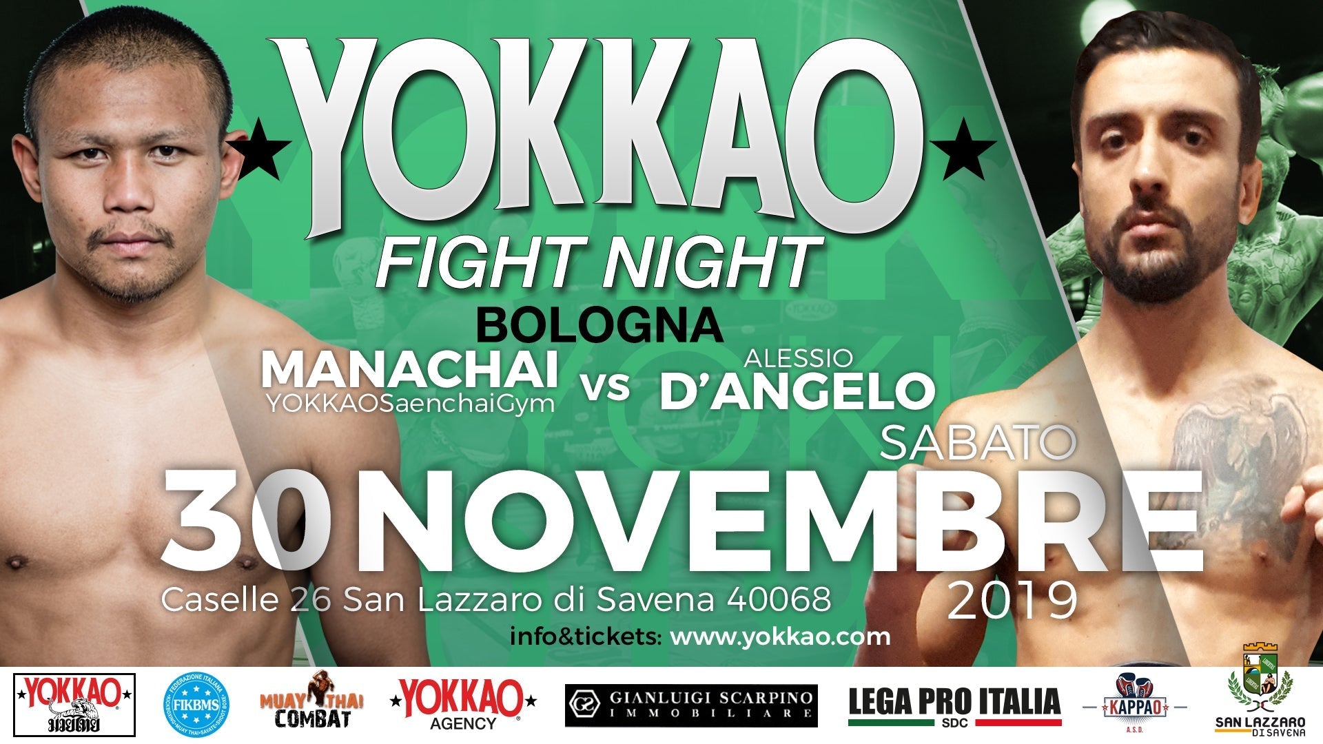 Manachai Steps In to Co-Headline YOKKAO Fight Night Bologna-YOKKAO