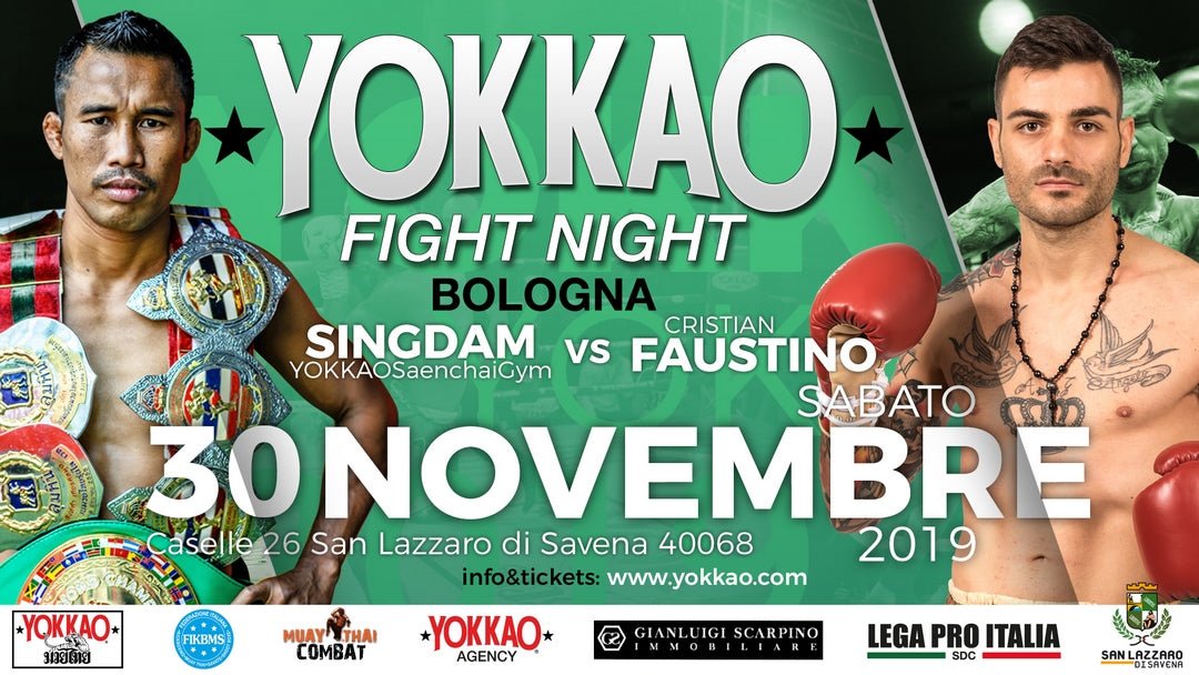 Singdam vs Faustino to Headline YOKKAO Fight Night Bologna