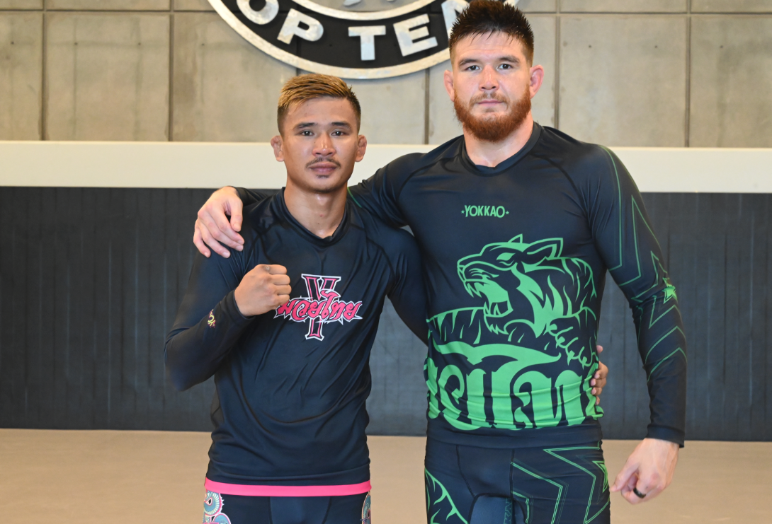 Superlek Trains with Bellator Middleweight Champ Johnny Eblen