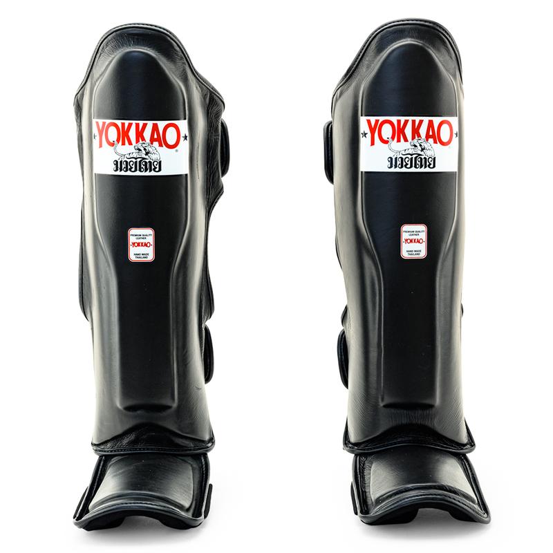 Black Muay Thai Shin Guards