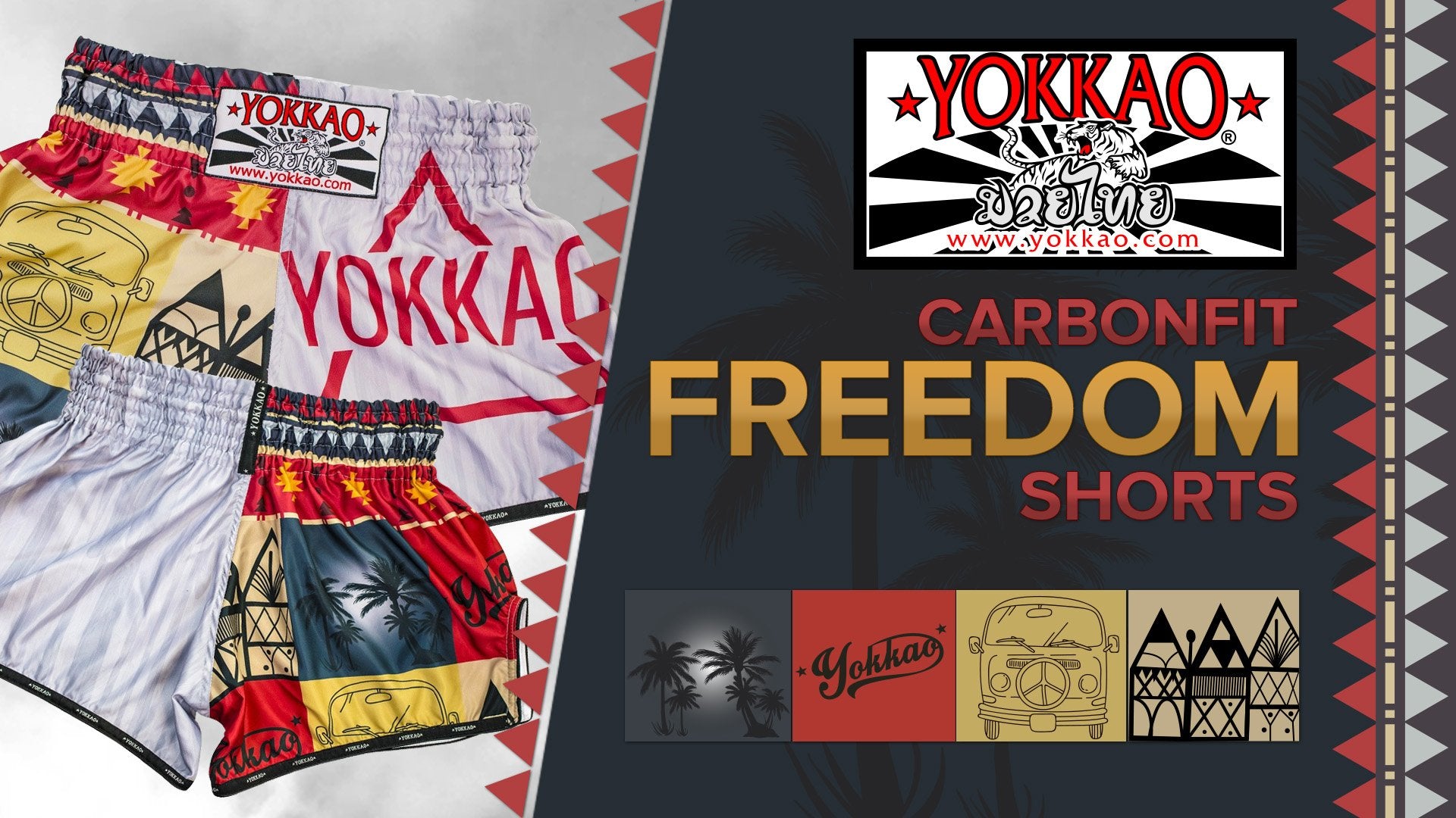 Presenting The All-New YOKKAO Freedom CarbonFit Muay Thai Shorts!