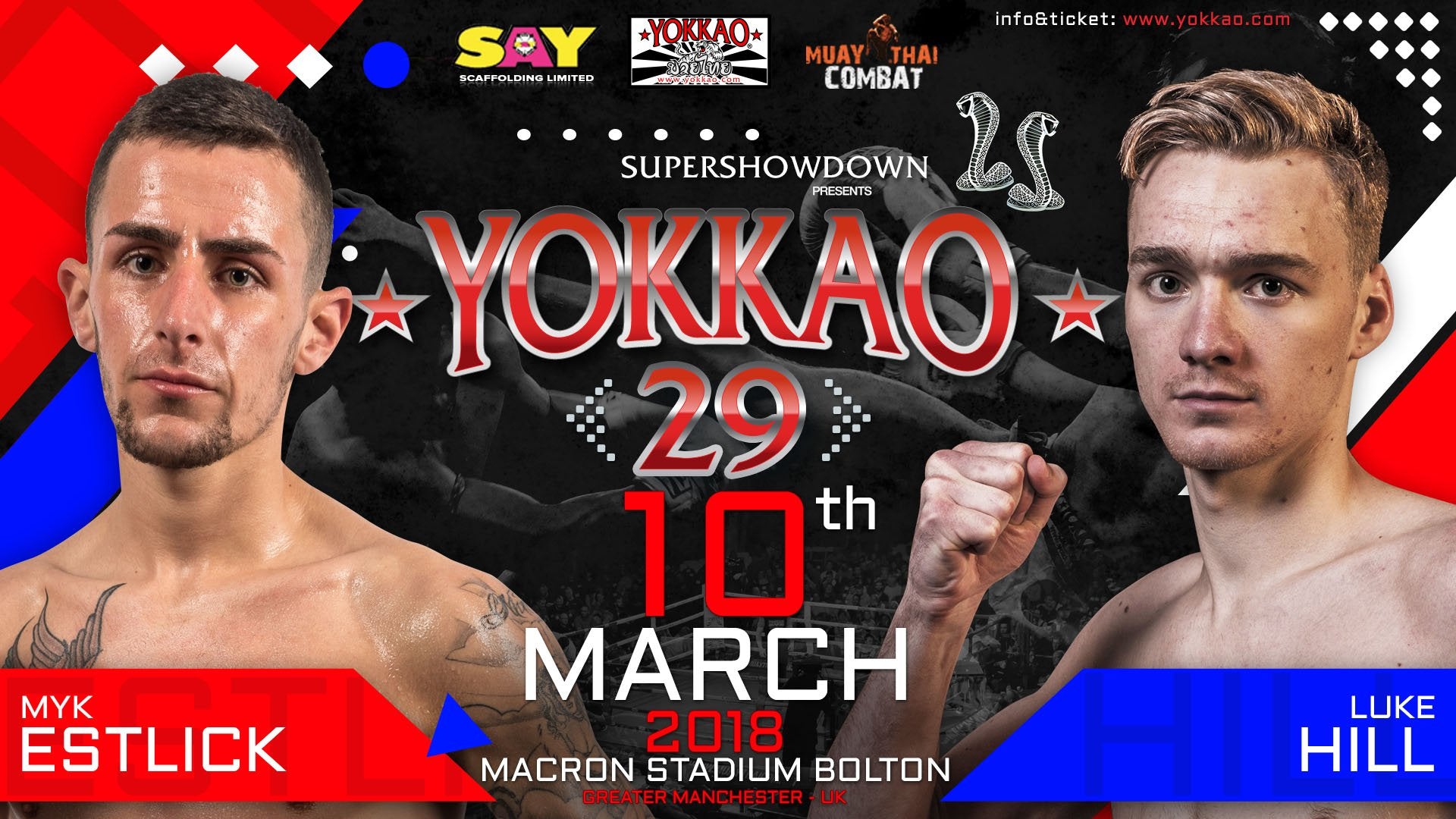 YOKKAO 29: Myk Estlick vs Luke Hill!