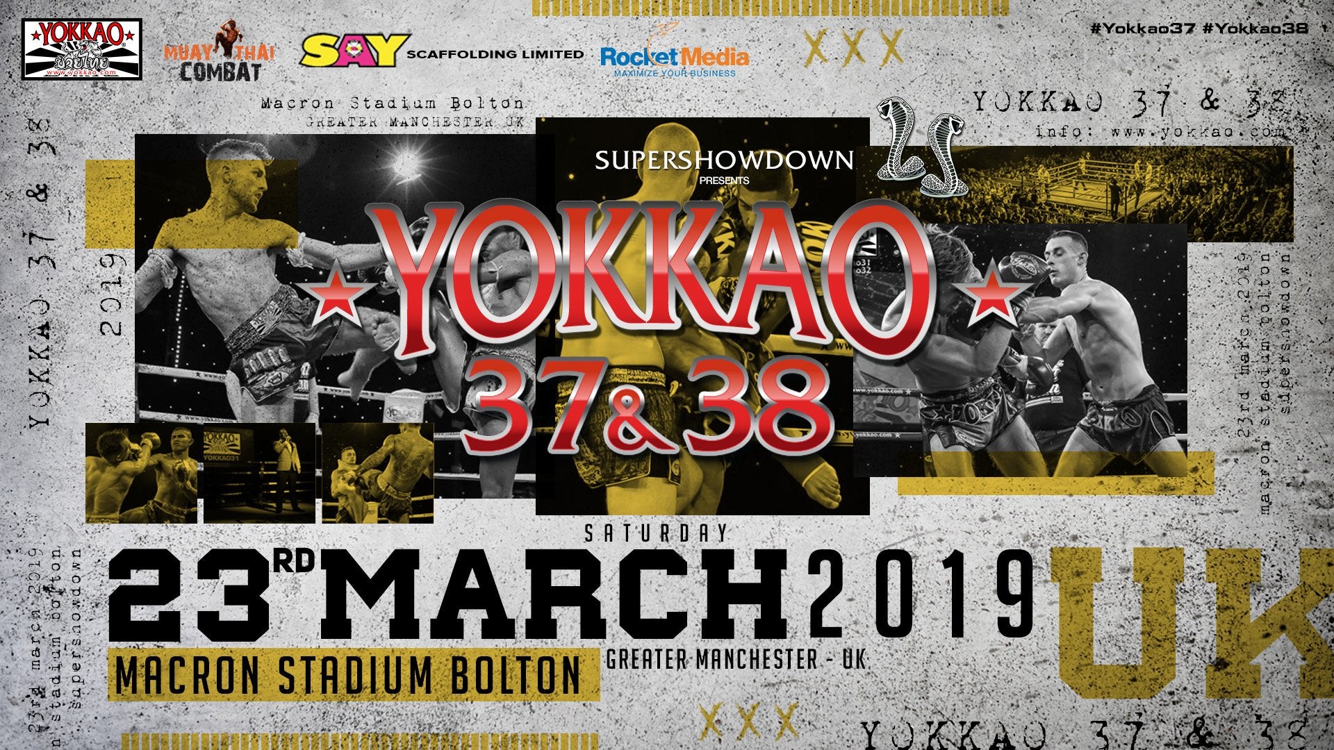 YOKKAO 37 - 38 Returns to UK on 23rd March 2019