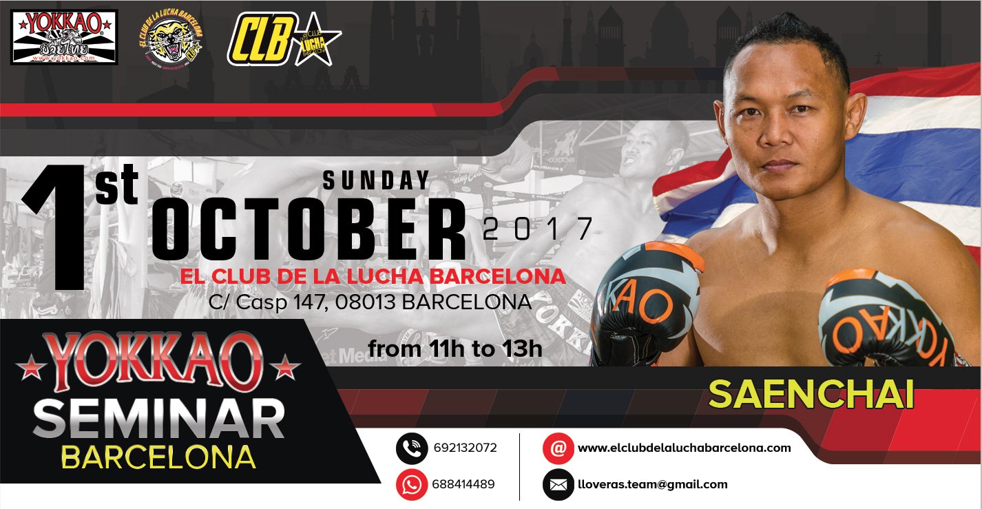 YOKKAO Seminar with Saenchai Going to Barcelona!