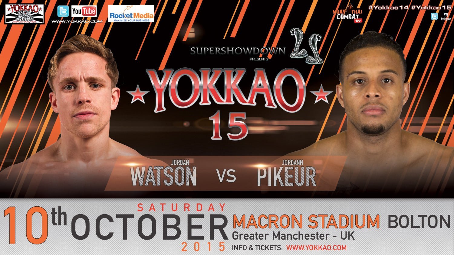 K-1 Finalist Jordann Pikeur vs Jordan Watston at YOKKAO 15!-YOKKAO
