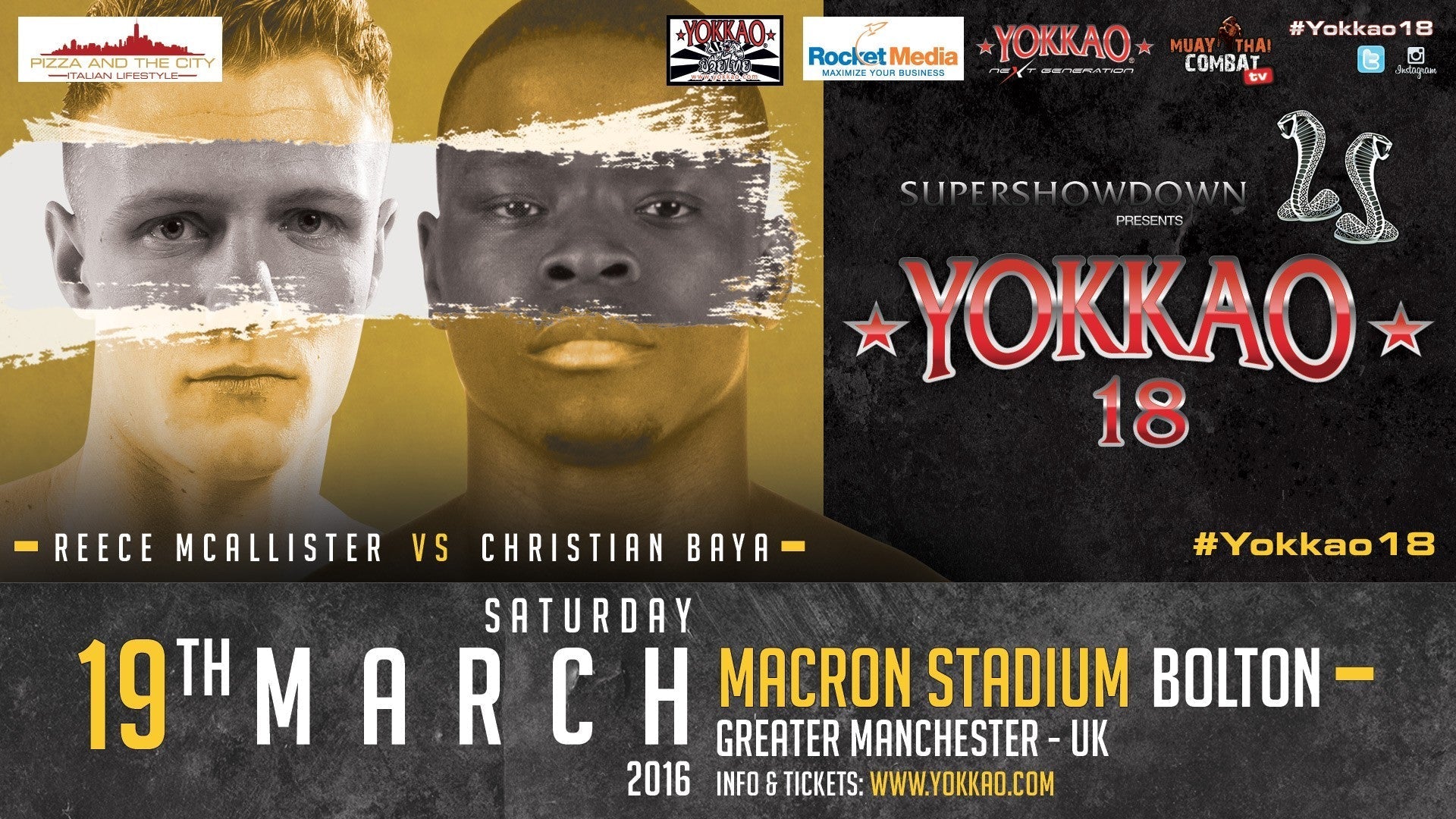 Reece McAllister vs Christian Baya for YOKKAO 18!-YOKKAO