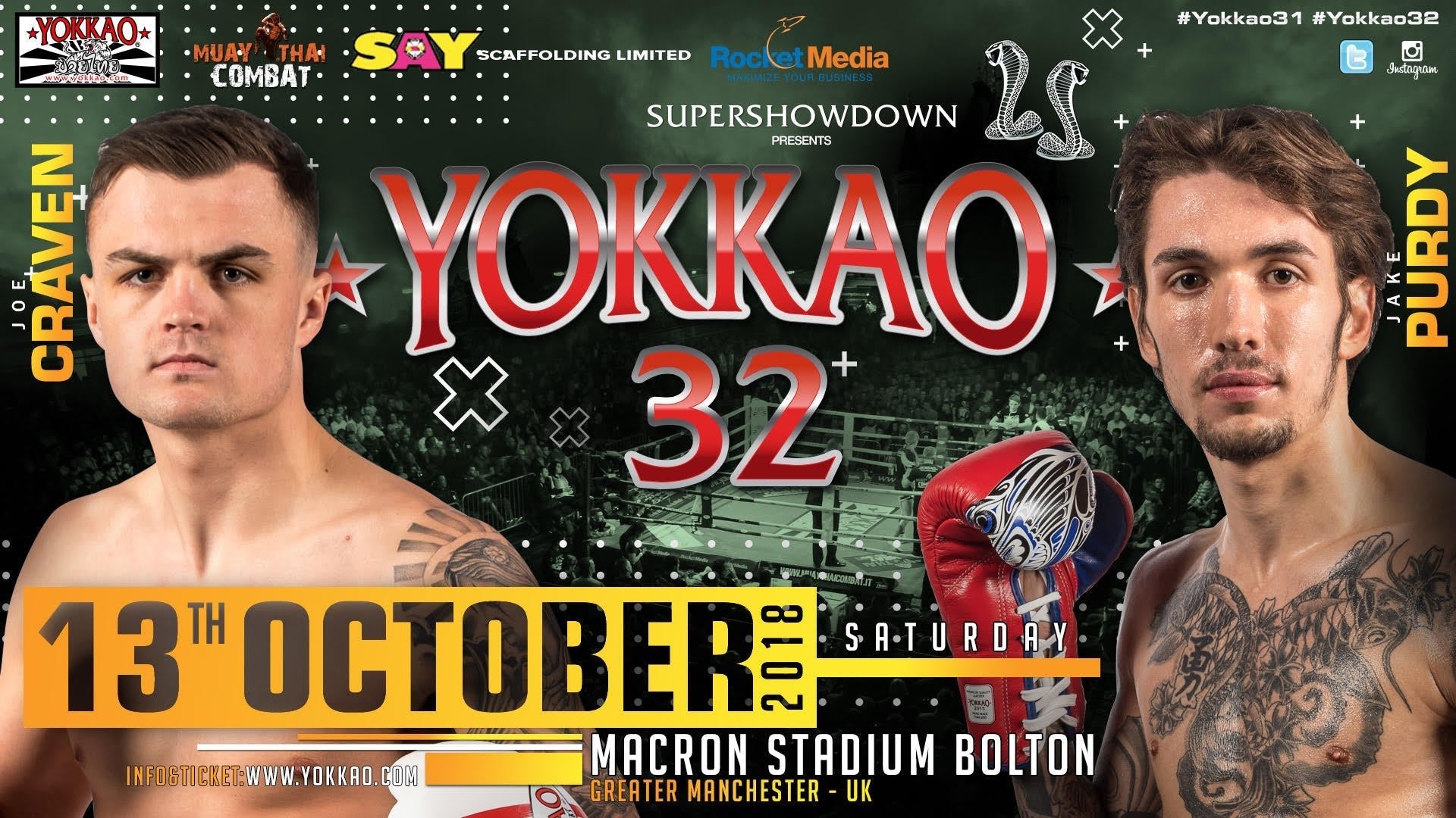 YOKKAO 32: Joe Craven vs Jake Purdy-YOKKAO