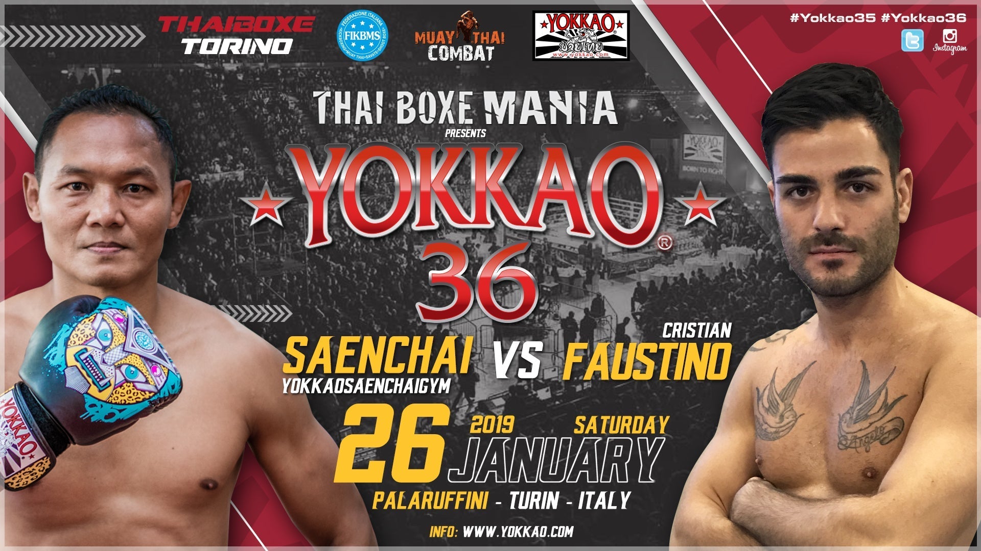 YOKKAO 36 Main Event: Saenchai vs Cristian Faustino-YOKKAO