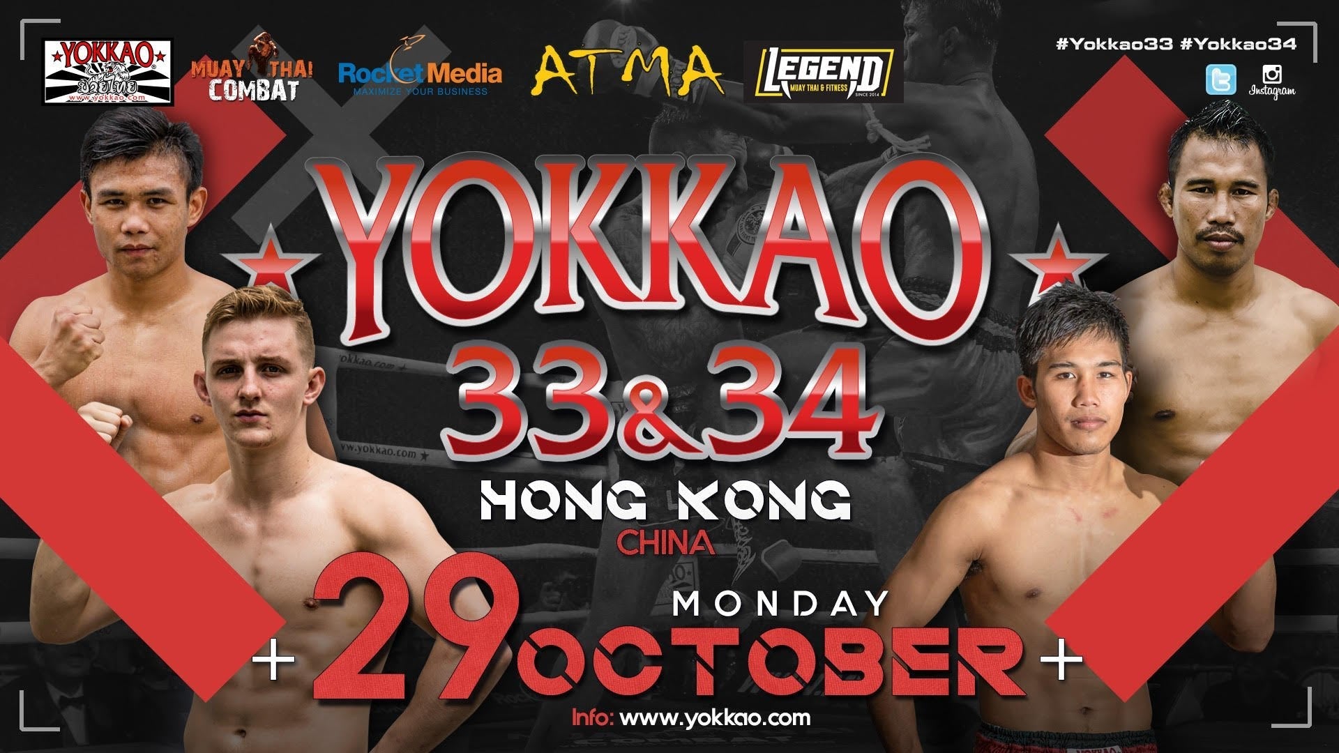 YOKKAO Fight Team Headlines YOKKAO 33 - 34 in Hong Kong-YOKKAO