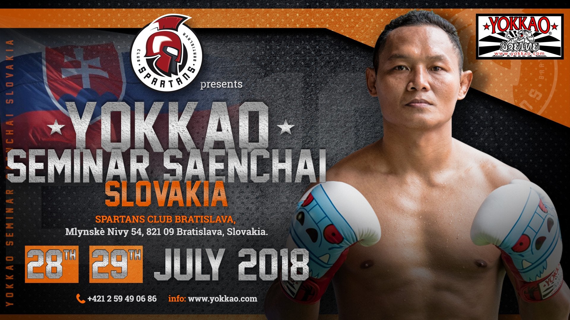 Bratislava hosts 1st YOKKAO Seminar with Saenchai in Slovakia!