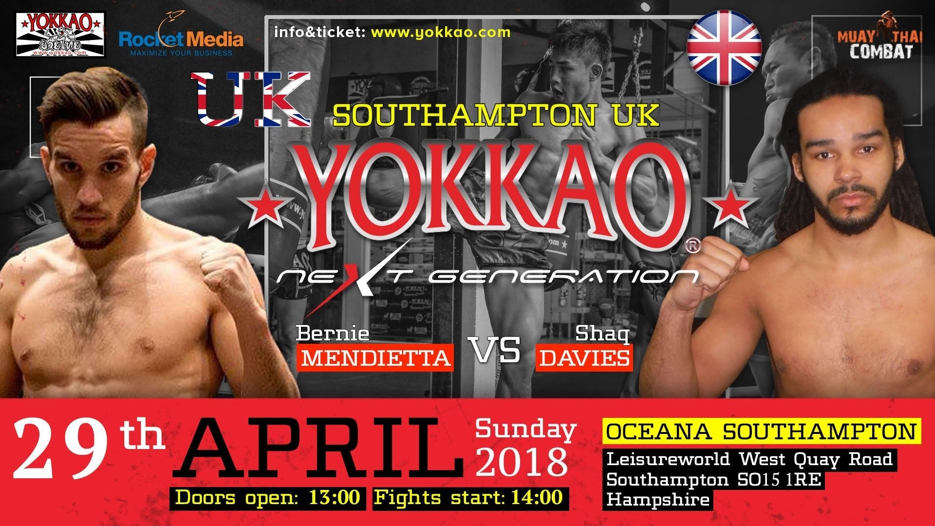 YOKKAO Next Generation Southampton: Bernie Mendieta vs Shaq Davies!-YOKKAO