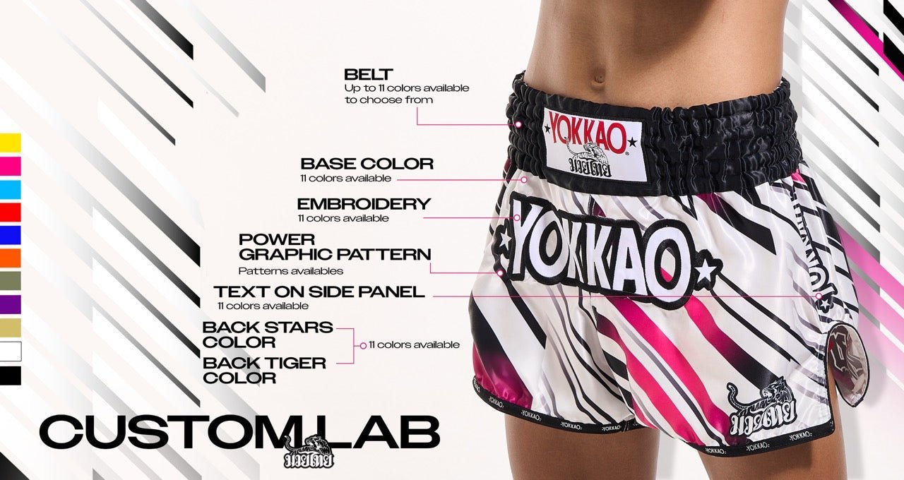 YOKKAO Power Custom Shorts – Design Your Own Muay Thai Shorts from Thailand-YOKKAO