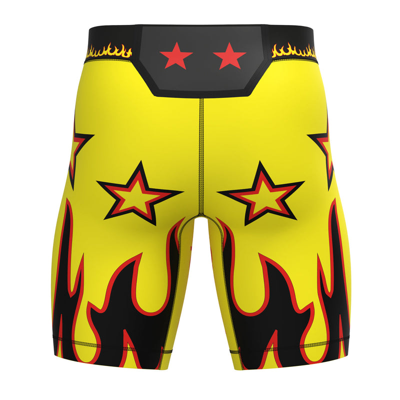Flames Compression MMA Shorts